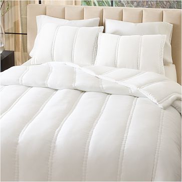 West Elm Silky TENCEL™ top Sheet Set In White Full