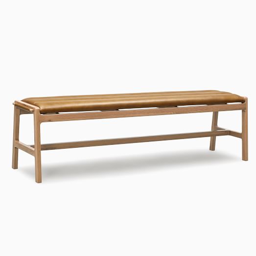 Leather dining bench seat discount