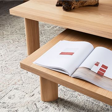 Boardwalk Square Nesting Table Volcanic Oak 11.5H West Elm