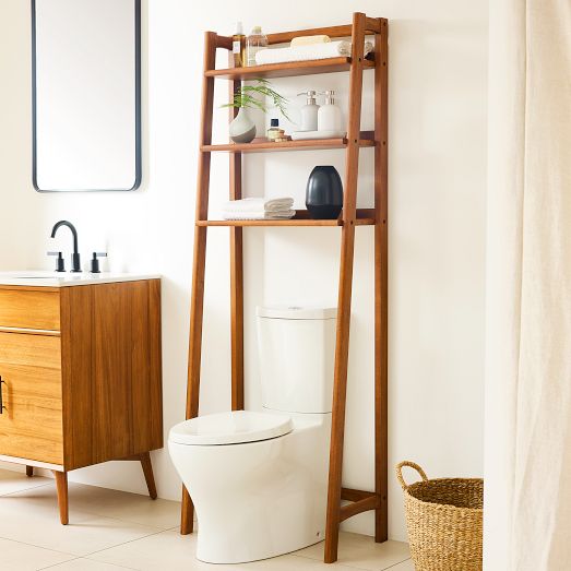 Mid Century Over The Toilet Bath Storage 72