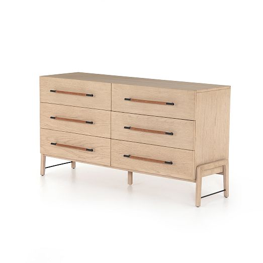 Magnolia 6 Drawer Dresser Modern Oak Storage Solution West Elm