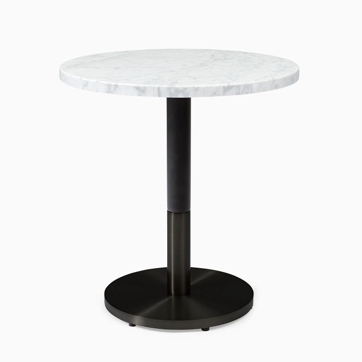 Orbit Continental Tea Height Round Table - Marble