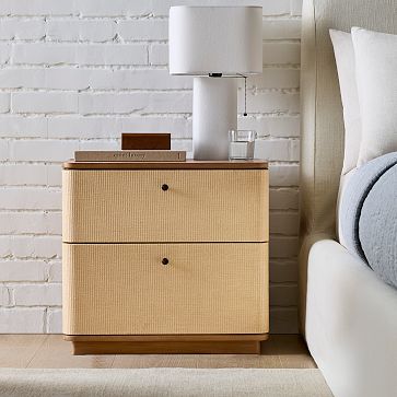 Grasscloth nightstand cb2 hotsell