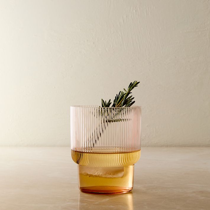 Fluted Drinking Glass Sets - Short