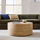 Volume Round Drum Coffee Table (36&quot;&ndash;44&quot;) - Wood