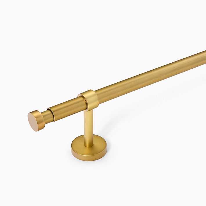 Curtain Rod - Antique Brass (108"-144")