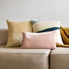 Geo Facet Jacquard Velvet Pillow Cover