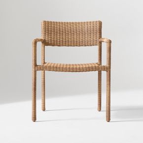 Westport Thin Outdoor Stacking Dining Arm Chair (Set of 2) | West Elm