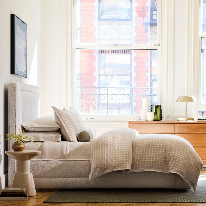 Honeycomb Woven Duvet Cover & Shams