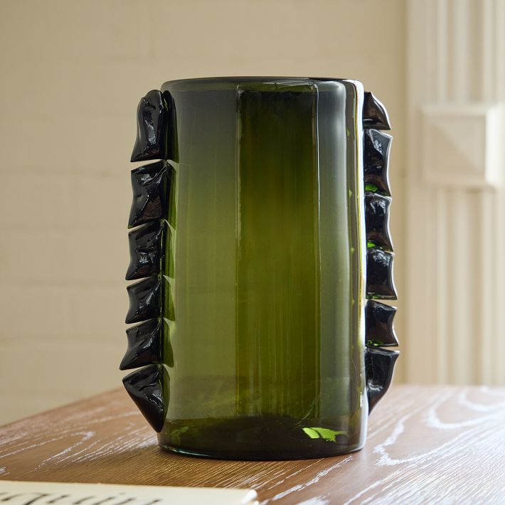 Jade Artisanal Glass Vases