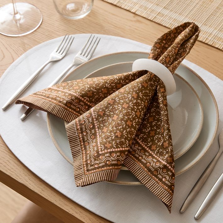 Jude Block Print Napkins - Set of 8