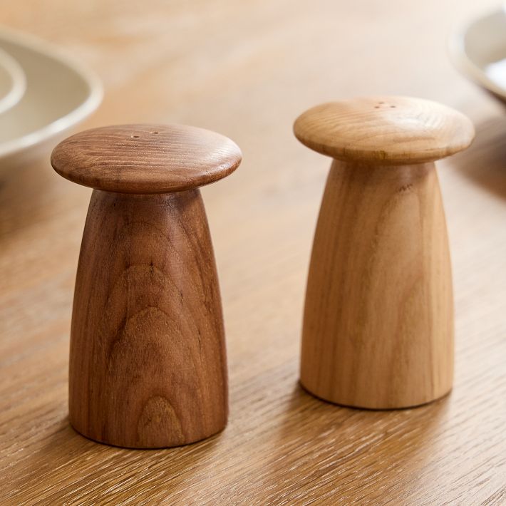 Tira Wood Salt & Pepper Shakers