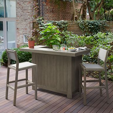 Outdoor Bar Stools Kitchen Bar West Elm