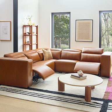 Modern reclining sectional sofa sales