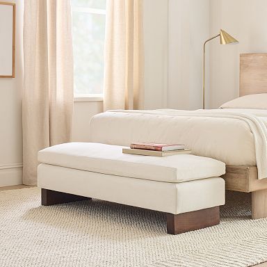 West elm bed bench discount