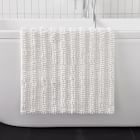 Organic Chenille Stripe Bath Mat