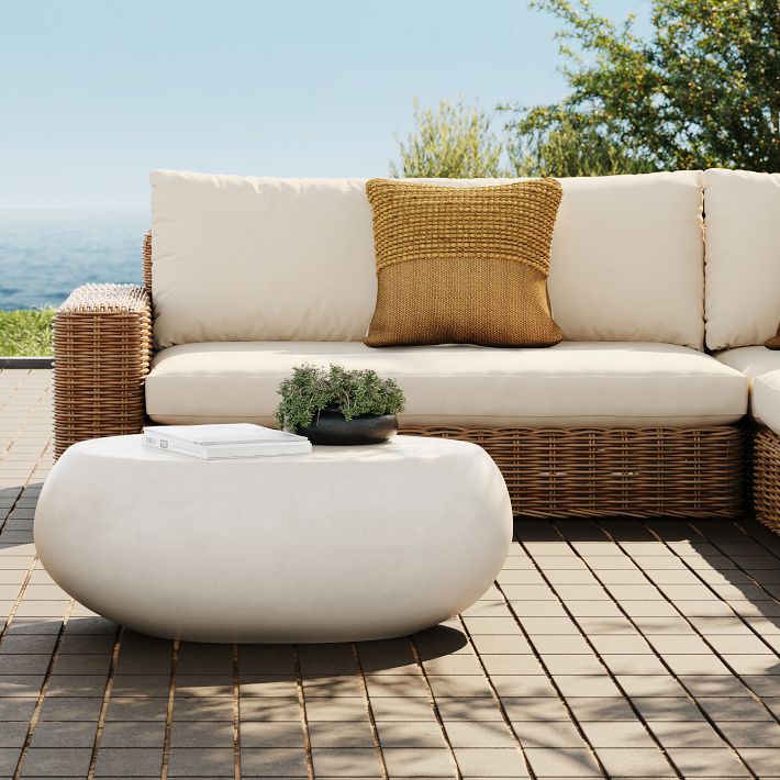 Pebble Coffee Table Indoor Outdoor Elegance West Elm