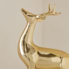 Metal Reindeer Objects - Brass