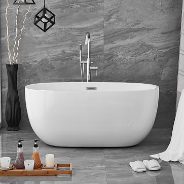 Madeline Freestanding Soaking Bathtub 54 West Elm
