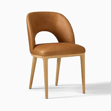 West Elm Leather Dining Chairs