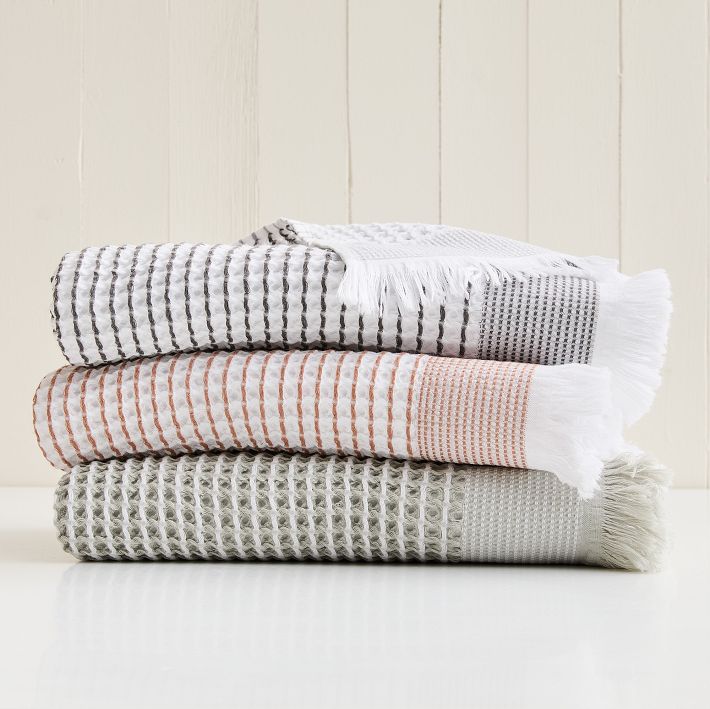 Two-Tone Waffle Towels
