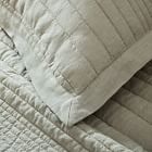 European Flax Linen Linework Quilt &amp; Shams