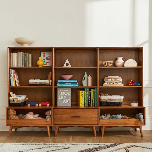 Mid Century 2 Hutch 2 Drawer Base White West Elm