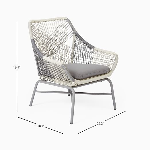 Huron Outdoor Lounge Chair Ottoman Set West Elm