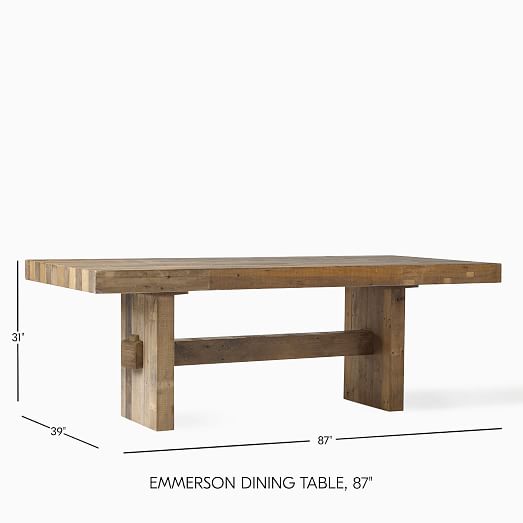 Emmerson reclaimed wood dining table discount