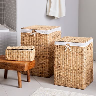 Rattan laundry hamper hotsell