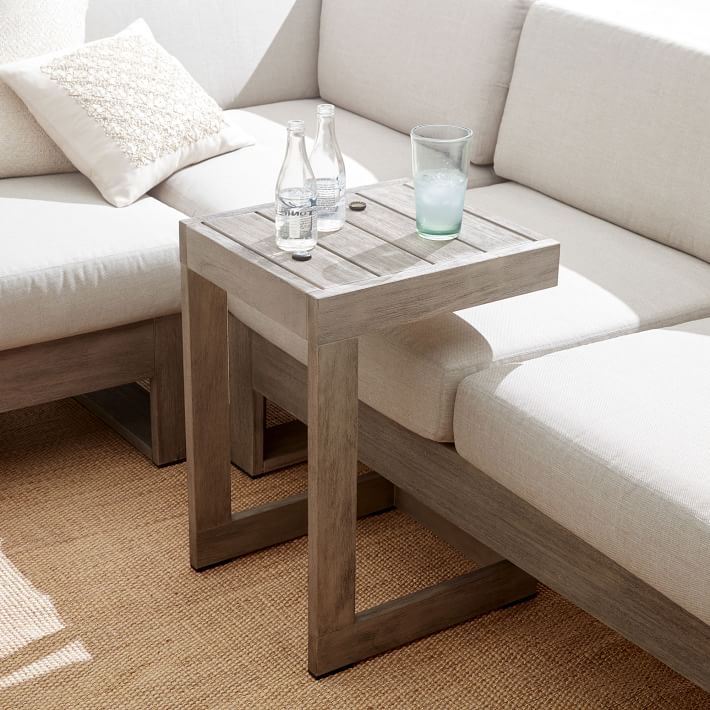Portside Outdoor C-Side Table (17&quot;) | West Elm