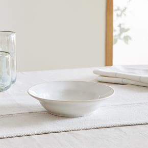 Astoria Soup Plate, Set of 4, White & Cream