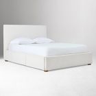 Emmett Nontufted Side Storage Bed - Wood Legs