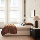 Emmett Nontufted Side Storage Bed - Wood Legs