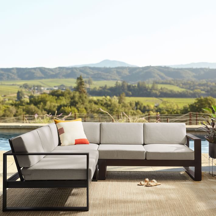 Sectional Couches Aluminum Outdoor Sectional Portside Aluminum