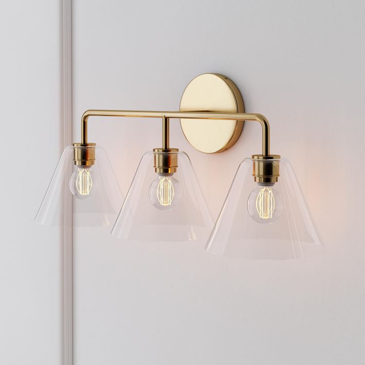 Sculptural 3-Light Cone Sconce