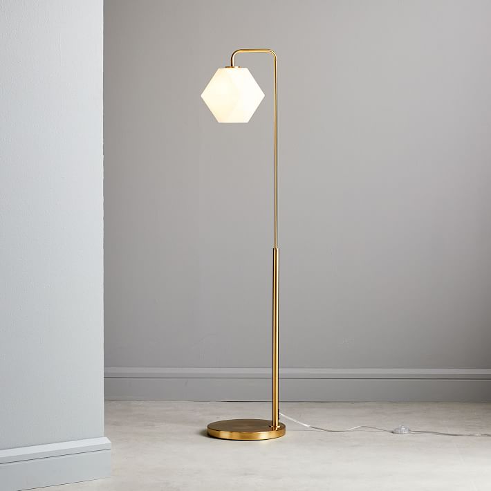 Sculptural Faceted Floor Lamp (58&quot;)