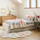 Elora Arched Upholstered Bed w/ Trundle