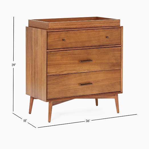 Mid Century 3 Drawer Changing Table 36 West Elm