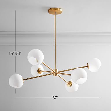 Chandeliers Staggered Glass Collection West Elm