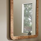 Burled Wood Wall Mirror