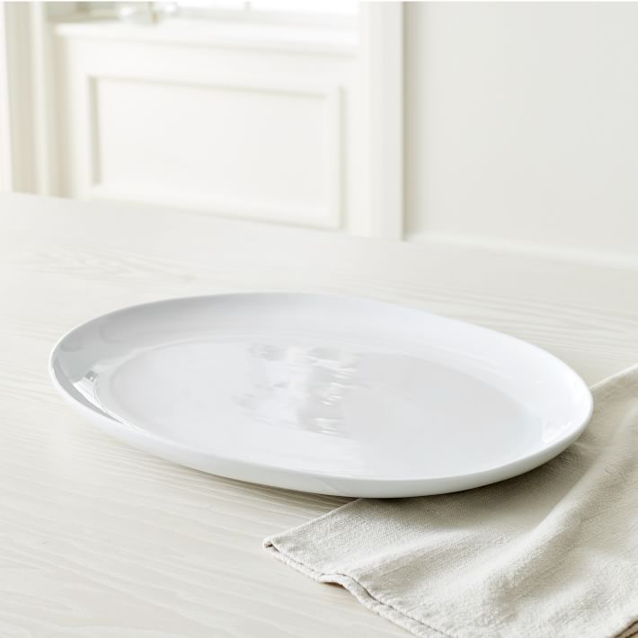 Organic Porcelain Serving Platter | Large