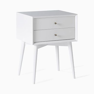 White Mid Century Bedroom Collection West Elm
