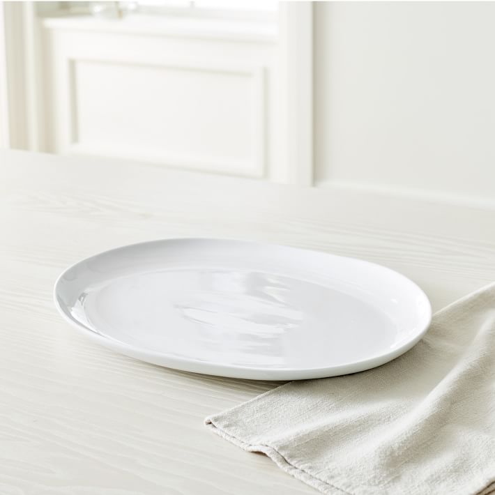 Organic Porcelain Serving Platter | Small