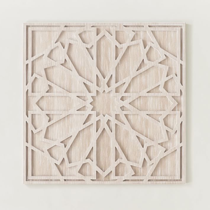 Graphic Wood Square Dimensional Wall Art