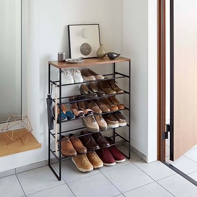 West elm mid century shoe rack hotsell