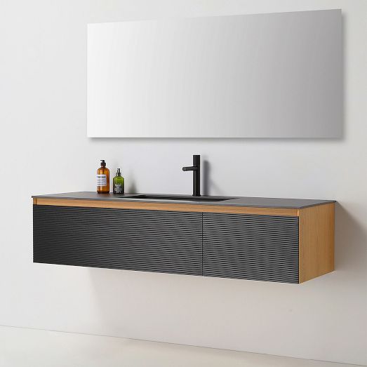 Montague Floating Single Bathroom Vanity 60 West Elm