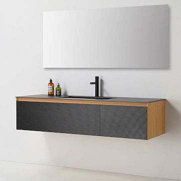 Montague Floating Single Bathroom Vanity 60 West Elm
