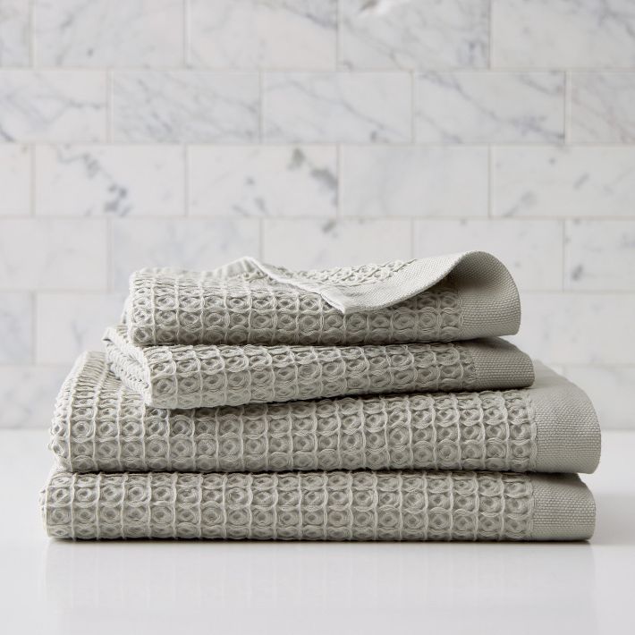 Waffle Towels - Bath Towel Soft Sage