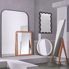 Burled Wood Wall Mirror